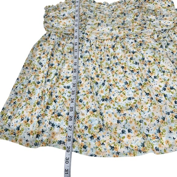 Torrid Women Floral Print Sleeveless Baby Doll Top Blouse Size 2 Mesh Stretch - Picture 7 of 12